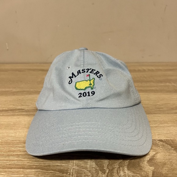 Augusta Masters Tournament 2019 Strapback Ball Cap Blue by American Needle - Picture 1 of 8